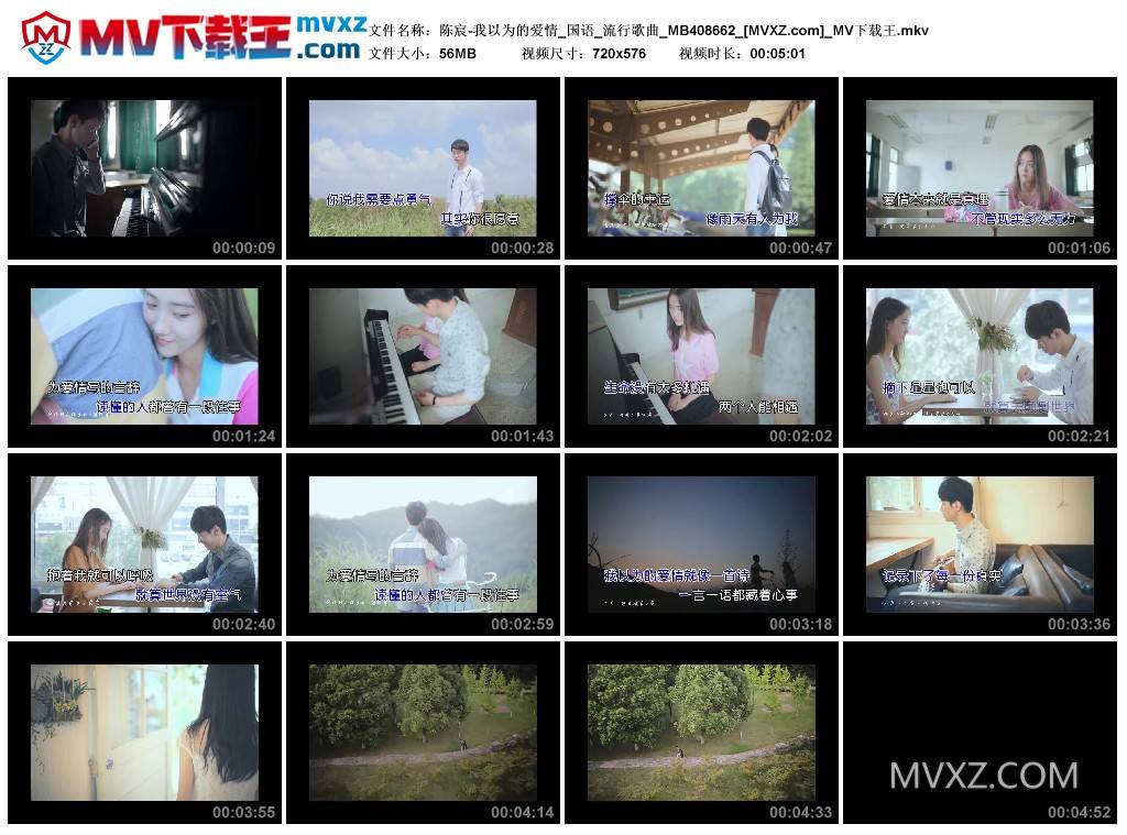 陈宸-我以为的爱情_国语_流行歌曲_MB408662